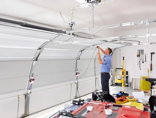 Garage door cable repair service by Uxbridge Garage Door Repair in Uxbridge