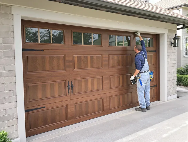 Custom garage door showcase by Uxbridge Garage Door Repair in Uxbridge