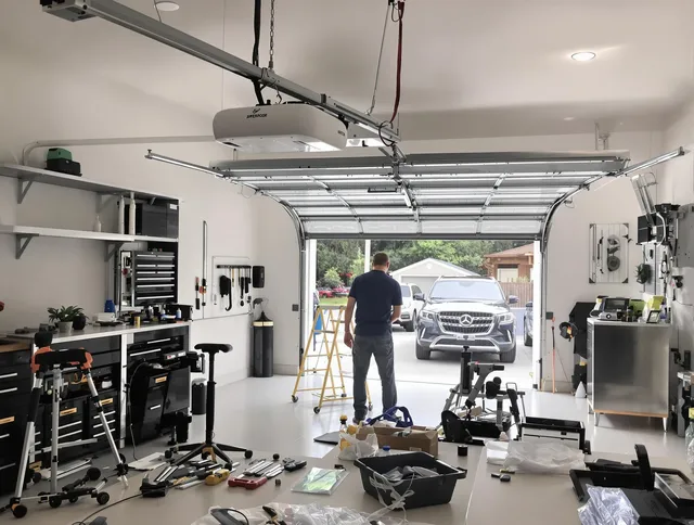 Garage door opener installation by Uxbridge Garage Door Repair in Uxbridge