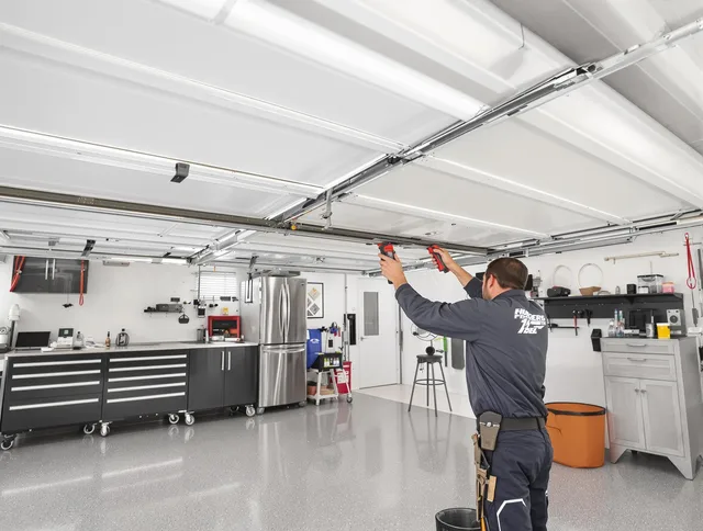 Overhead garage door repair service by Uxbridge Garage Door Repair in Uxbridge