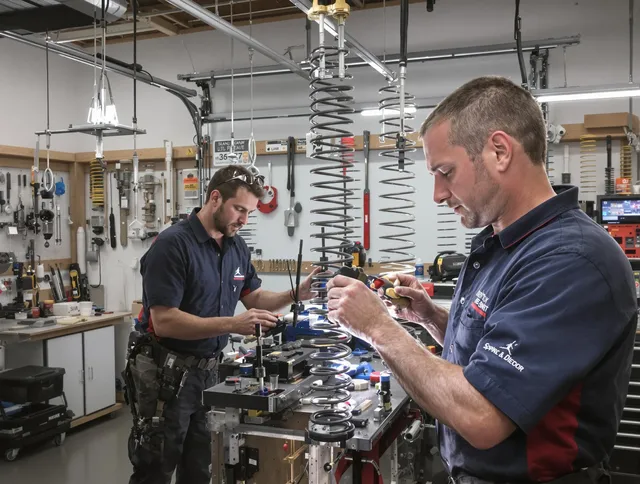 Garage door spring repair service by Uxbridge Garage Door Repair in Uxbridge
